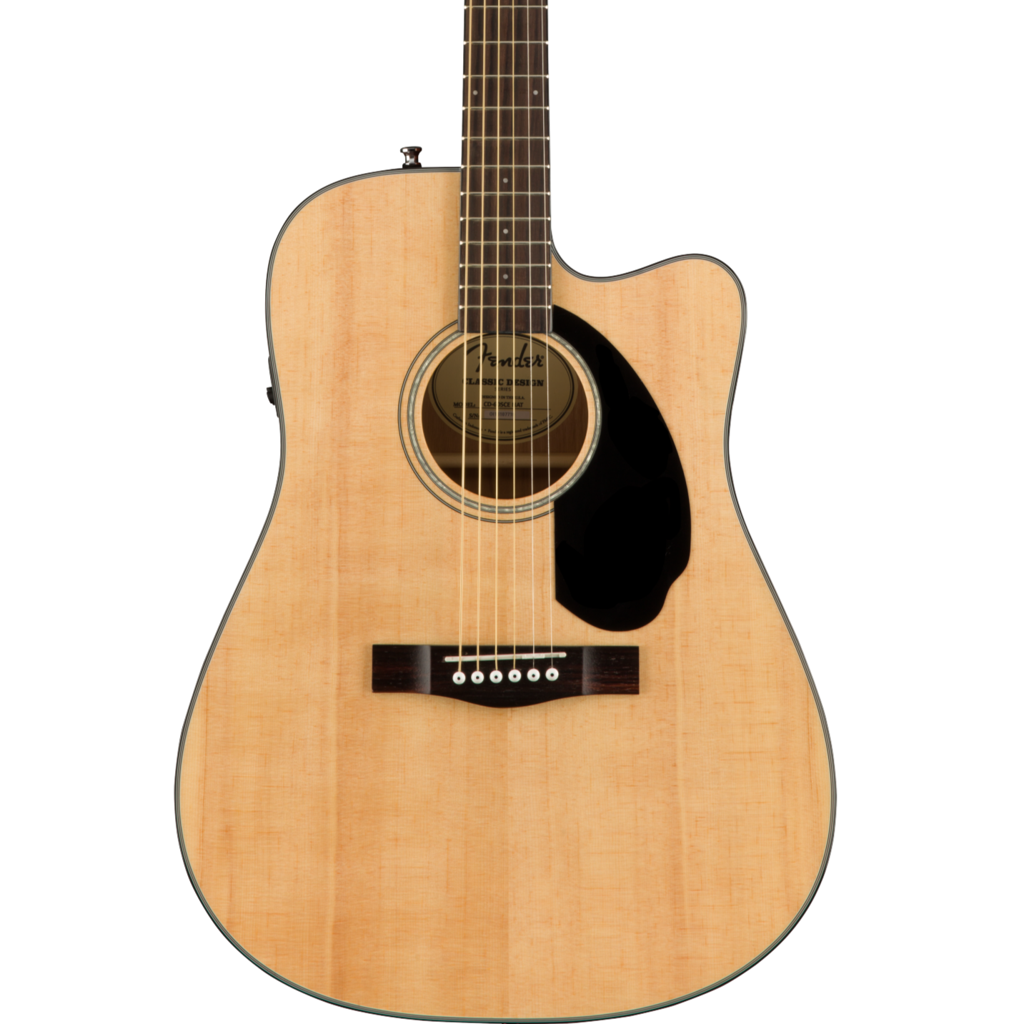 Fender CD-60SCE Dreadnought, Walnut Fingerboard, Natural - Regent Sounds