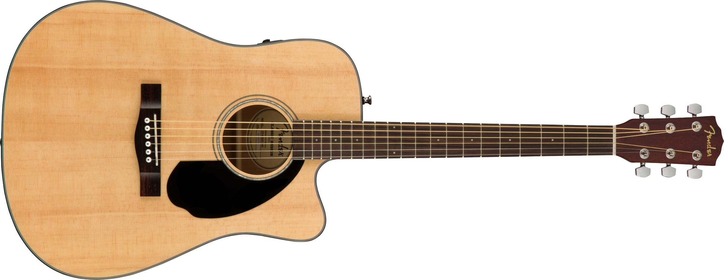 Fender CD-60SCE Dreadnought, Walnut Fingerboard, Natural - Regent Sounds
