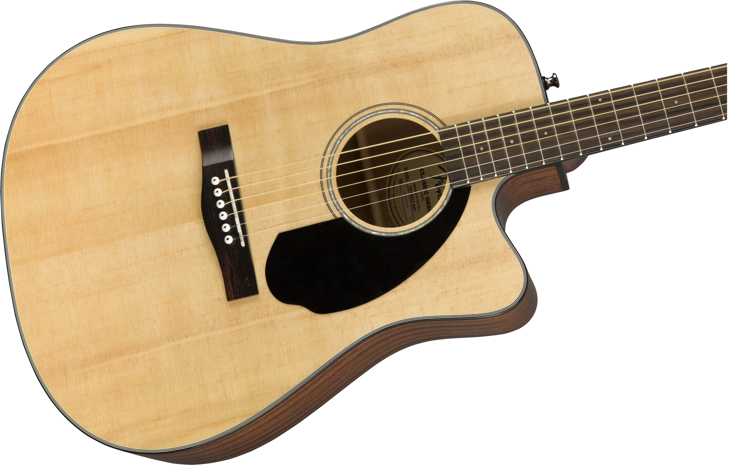 Fender CD-60SCE Dreadnought, Walnut Fingerboard, Natural - Regent Sounds