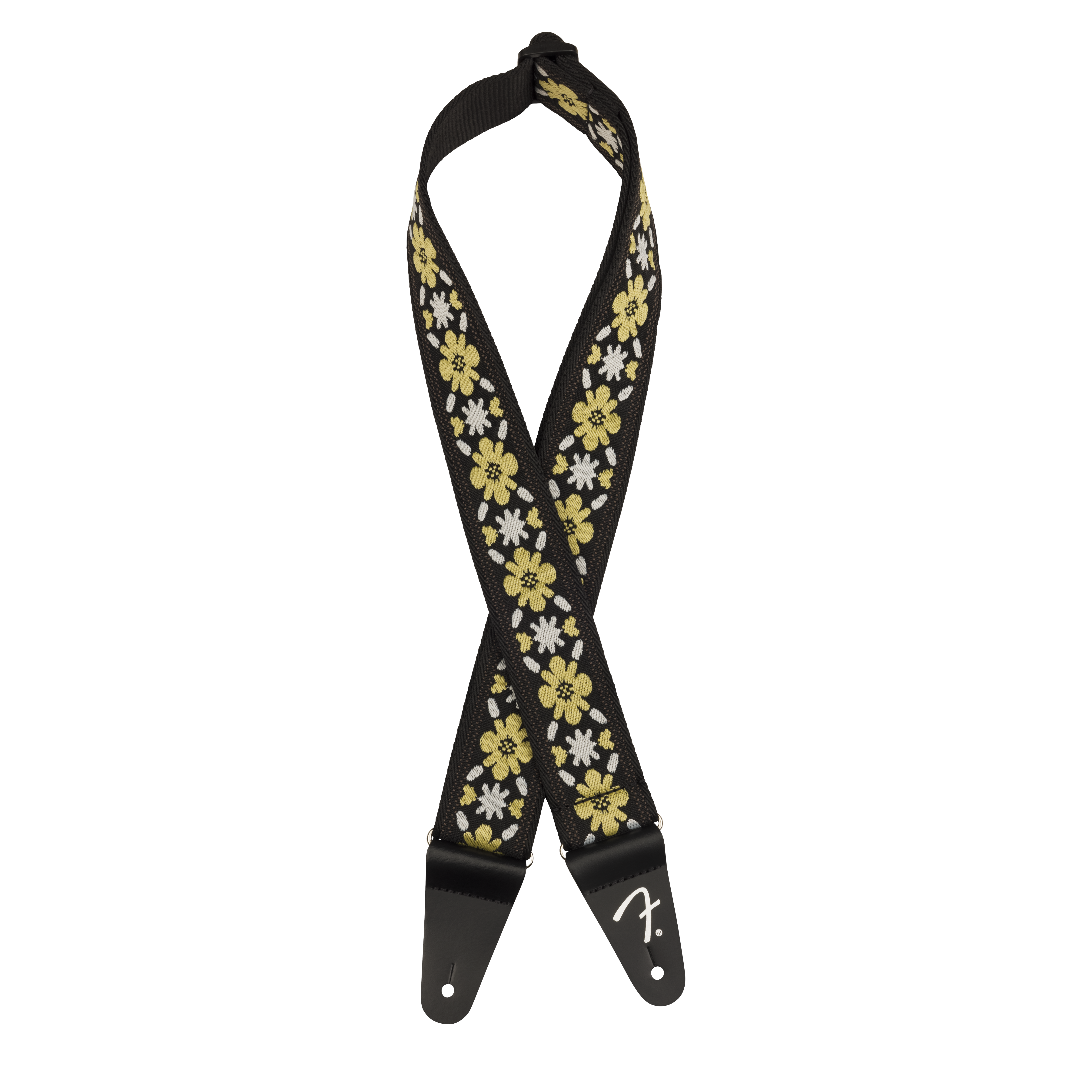 Fender Pasadena Woven Strap, Yellow Clover - Regent Sounds