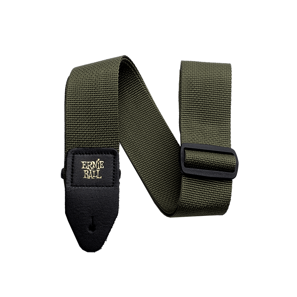 Ernie Ball Poly Strap Olive - Regent Sounds