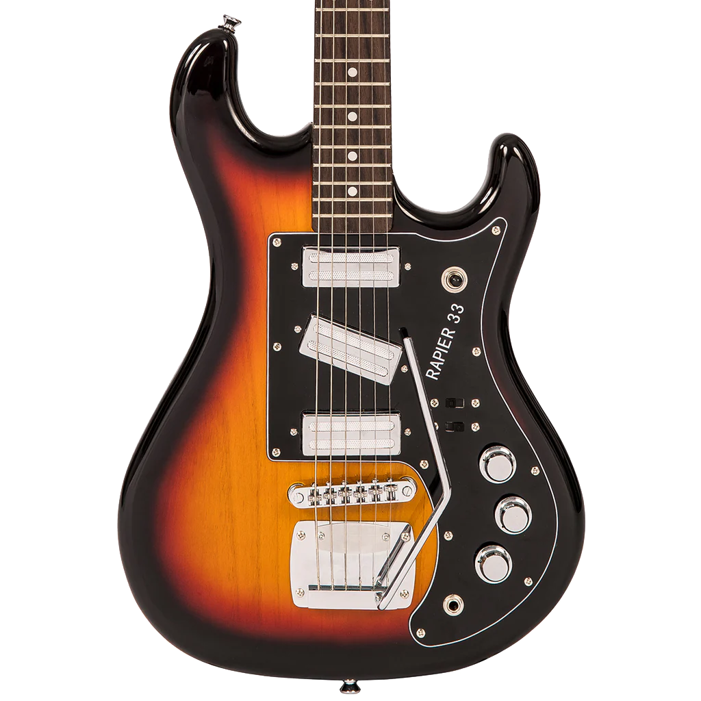 Rapier 33 Electric Guitar, 3 Tone Sunburst - Regent Sounds