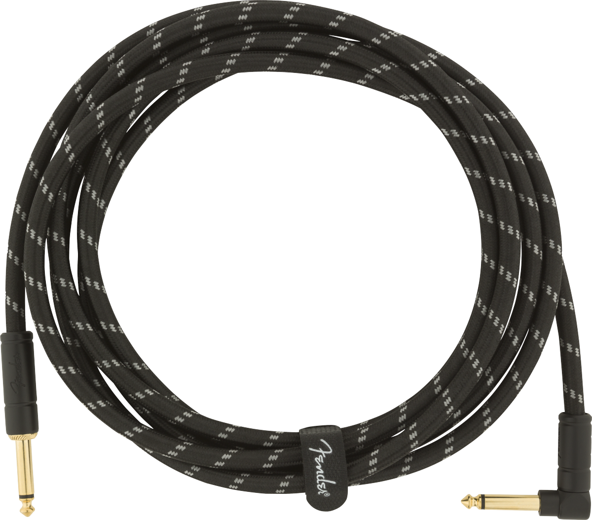 Fender Deluxe Series 10' Cable Angled Black Tweed - Regent Sounds