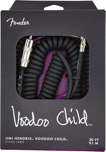 Fender Jimi Hendrix Voodoo Child Cable Black 30' - Regent Sounds