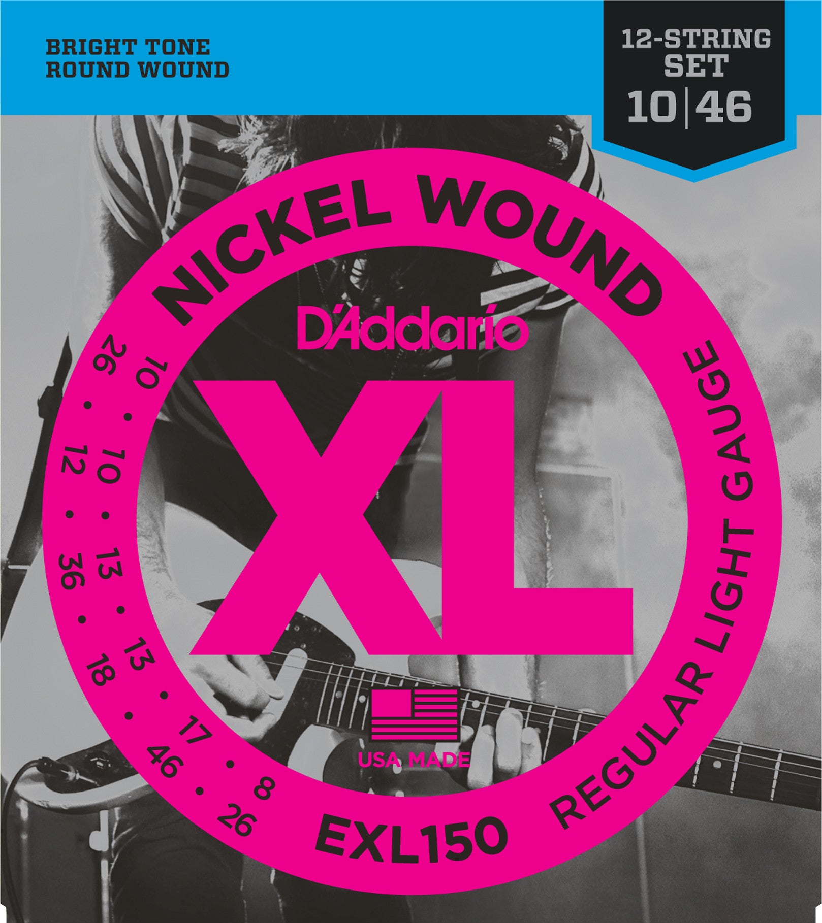 D'Addario EXL150 12 String Set - Regent Sounds