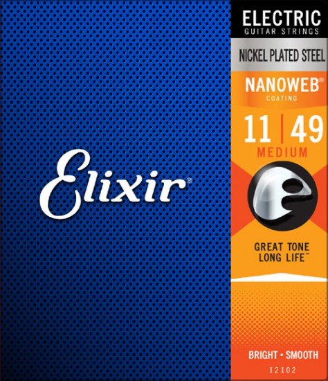 Elixir Nanoweb Electric Medium 11-49 - Regent Sounds