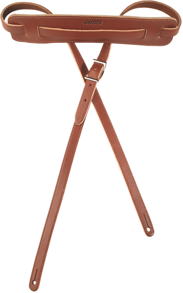 Gretsch Vintage Leather Guitar Strap, Walnut - Regent Sounds
