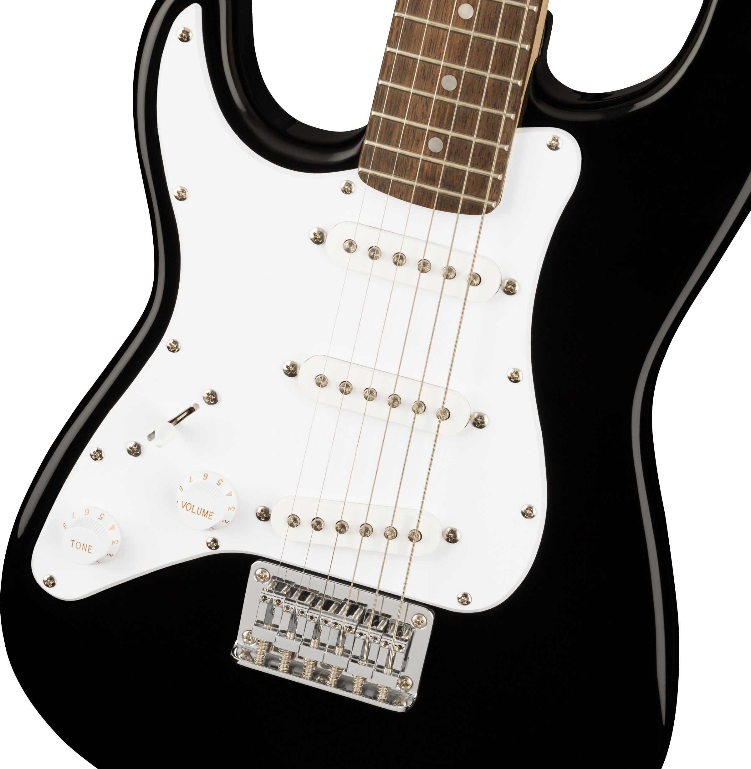 Squier Mini Stratocaster Left-Handed, Laurel Fingerboard, Black - Regent Sounds