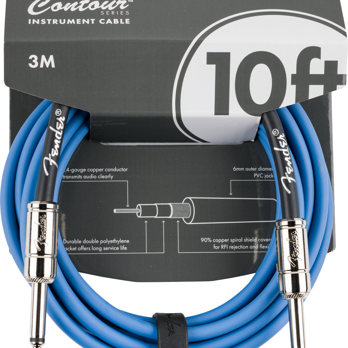 Fender Contour Instrument Cable - Regent Sounds