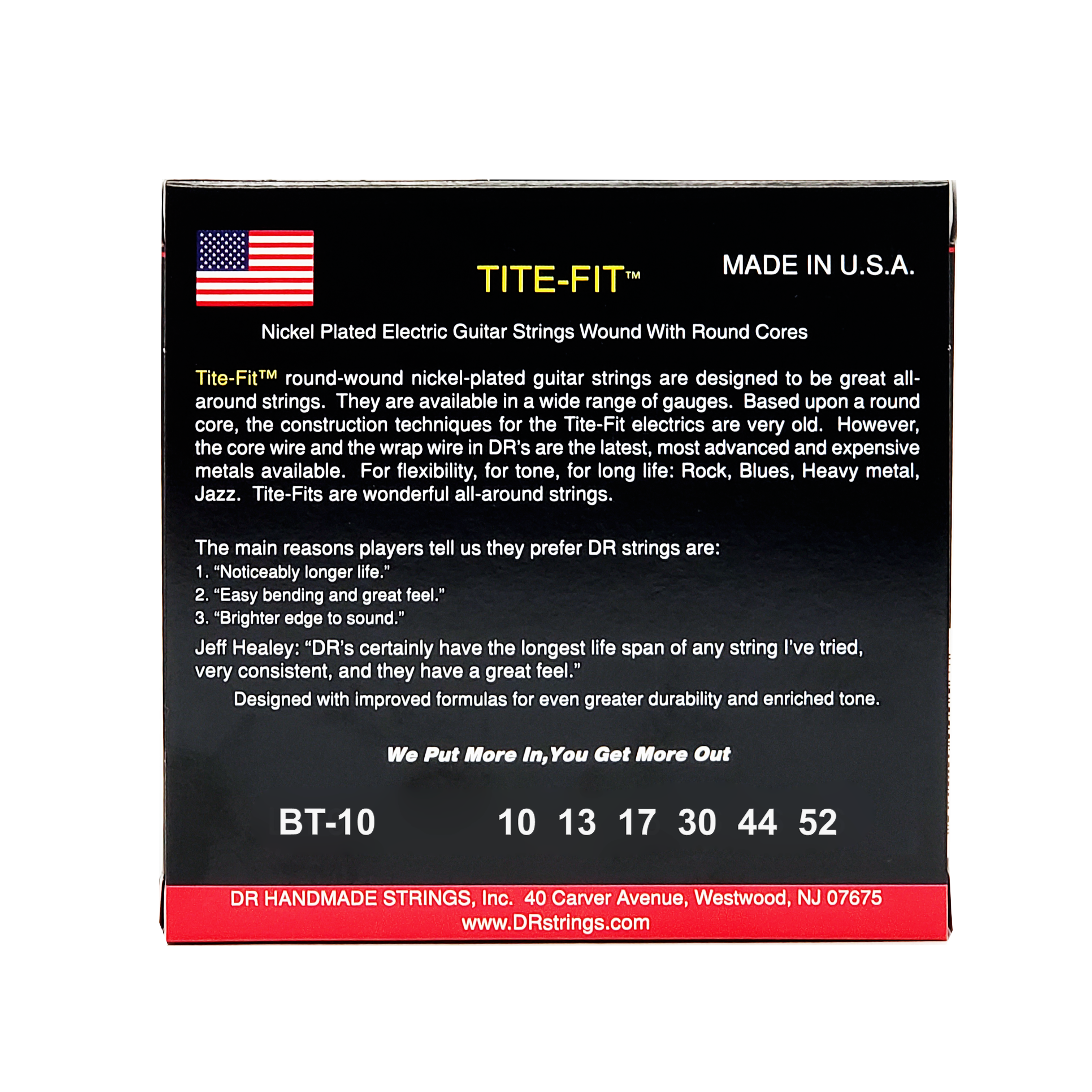 DR Tite Fit BT10 10-52 - Regent Sounds