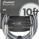 Fender Contour Instrument Cable, Inca Silver, 10'