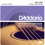 D'Addario EJ26 Phosphor Bronze Custom Light 11-52 - Regent Sounds