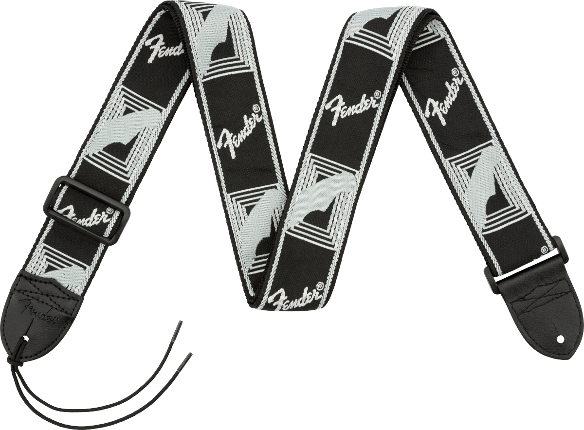 Fender 2" Monogrammed Strap Black/Light Grey/Dark Grey - Regent Sounds