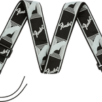 Fender 2" Monogrammed Strap Black/Light Grey/Dark Grey - Regent Sounds