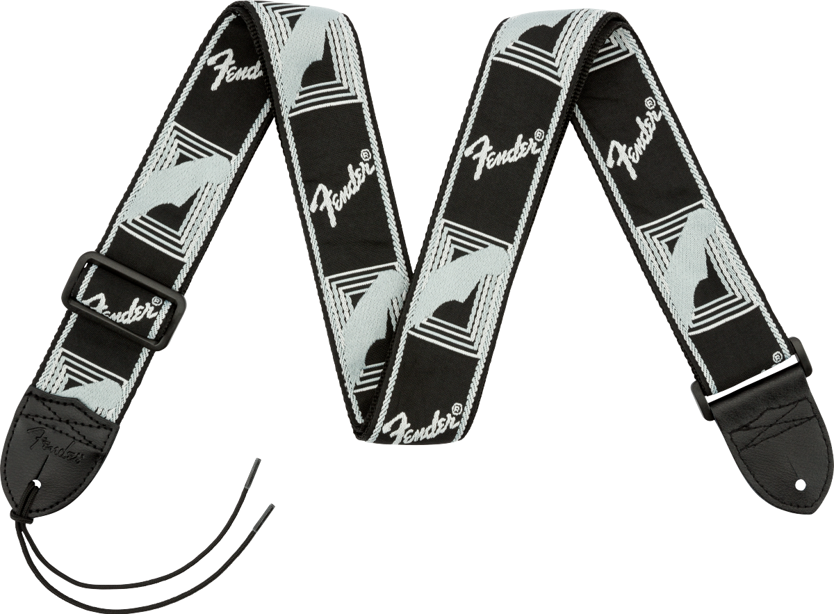 Fender 2" Monogrammed Strap Black/Light Grey/Dark Grey - Regent Sounds