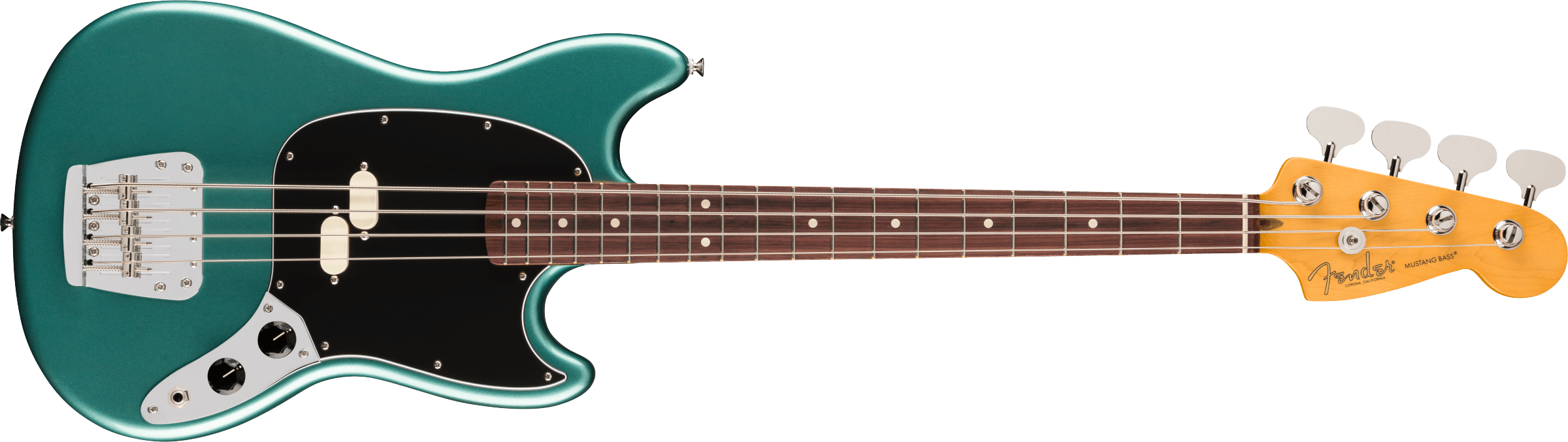 Fender American Professional Classic Mustang Bass, Faded Sherwood Green Metallic - Regent Sounds