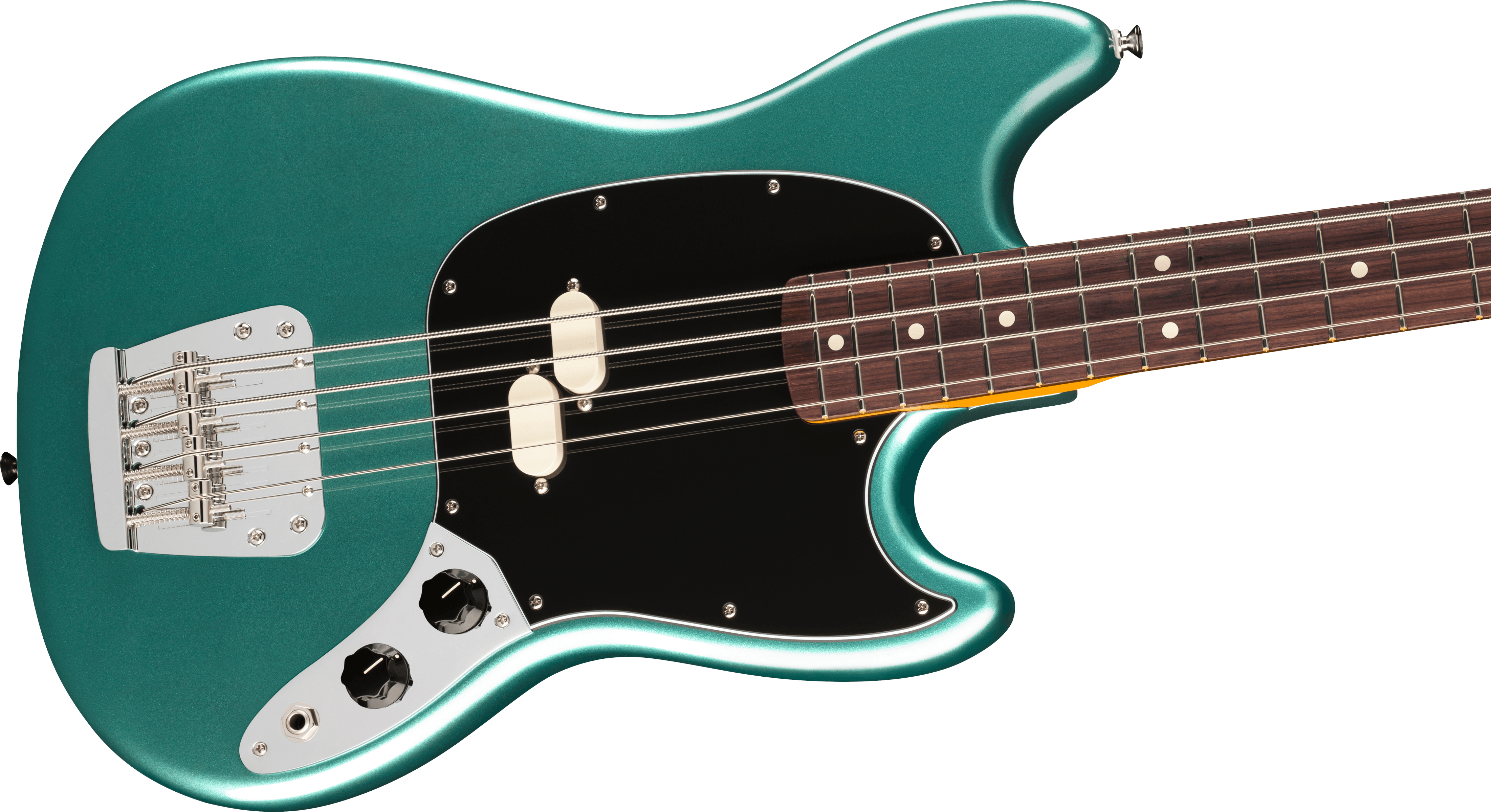 Fender American Professional Classic Mustang Bass, Faded Sherwood Green Metallic - Regent Sounds