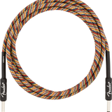 Fender Festival Instrument Cable, Straight/Straight, 10', Pure Hemp, Rainbow Regent Sounds