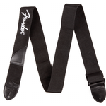 Fender Logo Strap, Black/White Logo, 2" - Regent Sounds