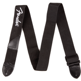 Fender Logo Strap, Black/White Logo, 2" - Regent Sounds