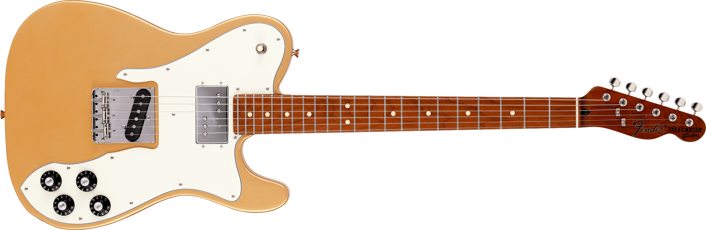 Fender Made in Japan Telecaster Custom Limited Run, Roasted Maple, Gold - Regent Sounds