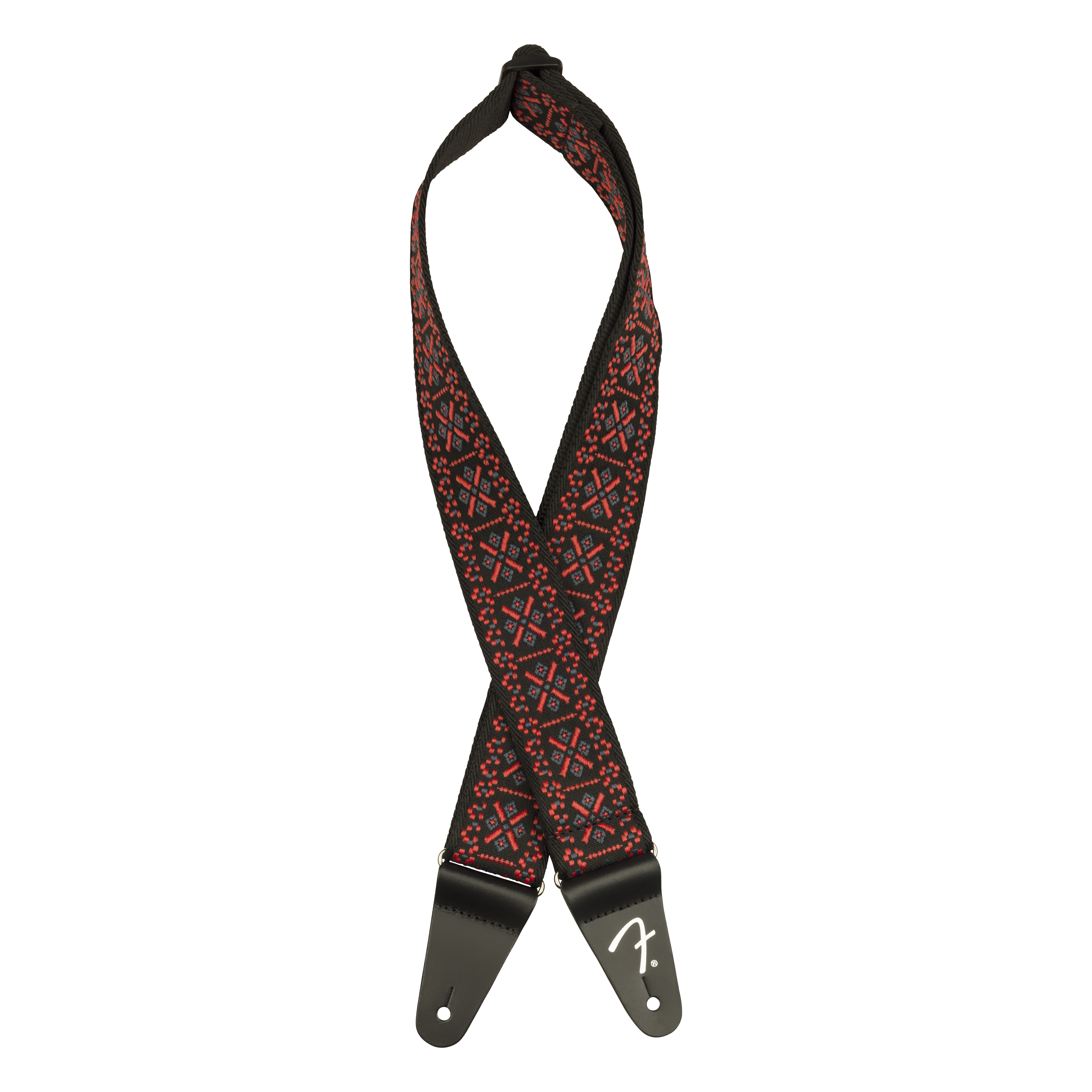 Fender Pasadena Woven Strap, Lattice Red - Regent Sounds