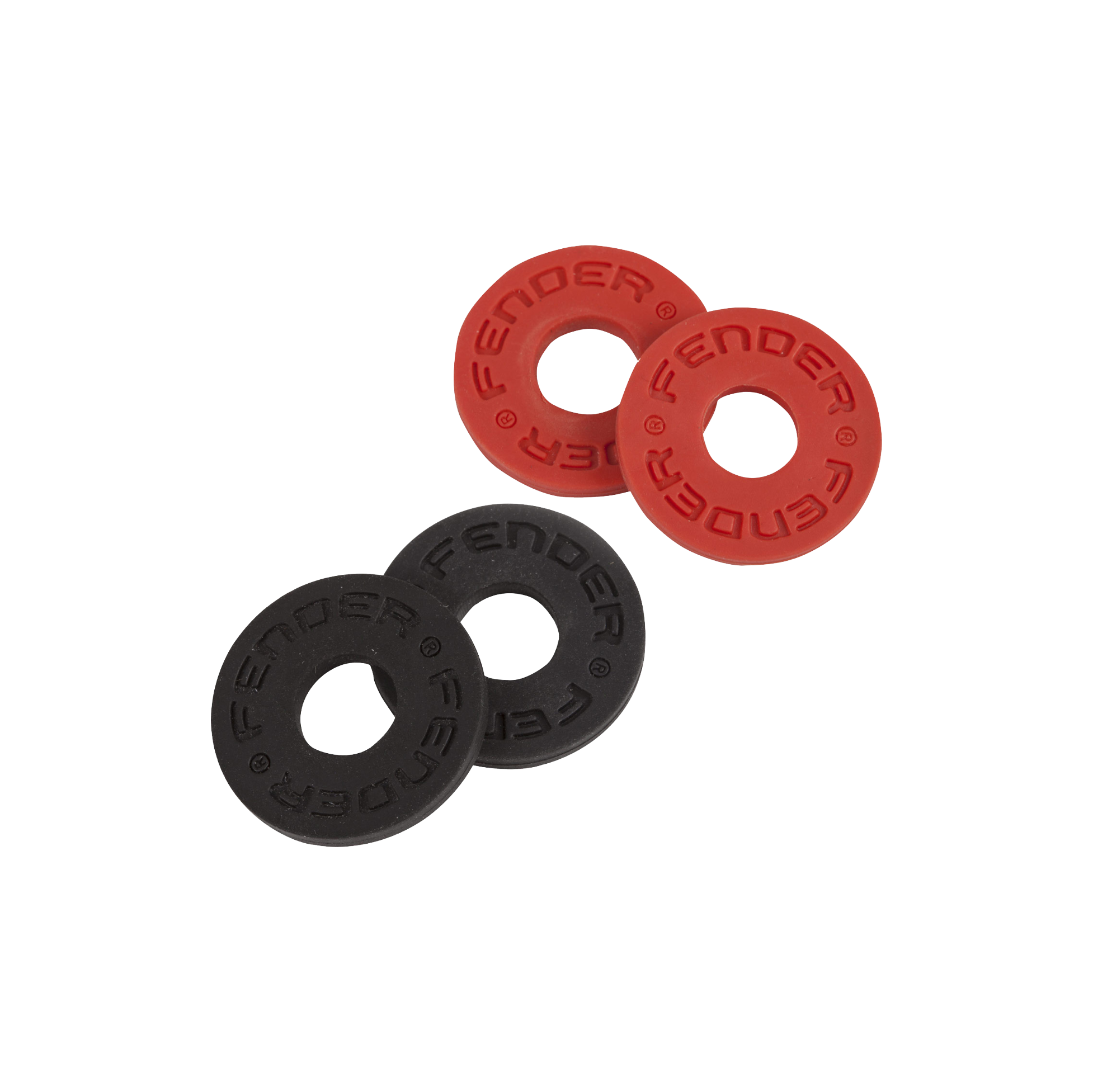 Fender Strap Blocks, 4-Pack, Black and Red - Regent Sounds