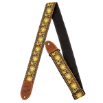 Gretsch G Brand Strap Yellow/Orange Brown Ends - Regent Sounds