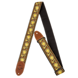 Gretsch G Brand Strap Yellow/Orange Brown Ends - Regent Sounds