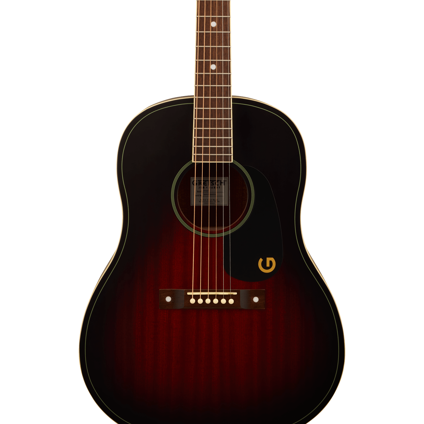 Gretsch Jim Dandy Dreadnought, Deep Cherry Burst - Regent Sounds