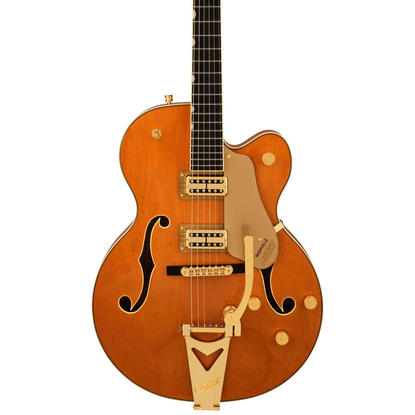 Gretsch Synchromatic Nashville Hollow Body Single-Cut with Bigsby, Ebony Fingerboard, 50's Orange Stain - Regent Sounds