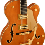Gretsch Synchromatic Nashville Hollow Body Single-Cut with Bigsby, Ebony Fingerboard, 50's Orange Stain - Regent Sounds