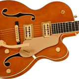Gretsch Synchromatic Nashville Hollow Body Single-Cut with Bigsby, Ebony Fingerboard, 50's Orange Stain - Regent Sounds