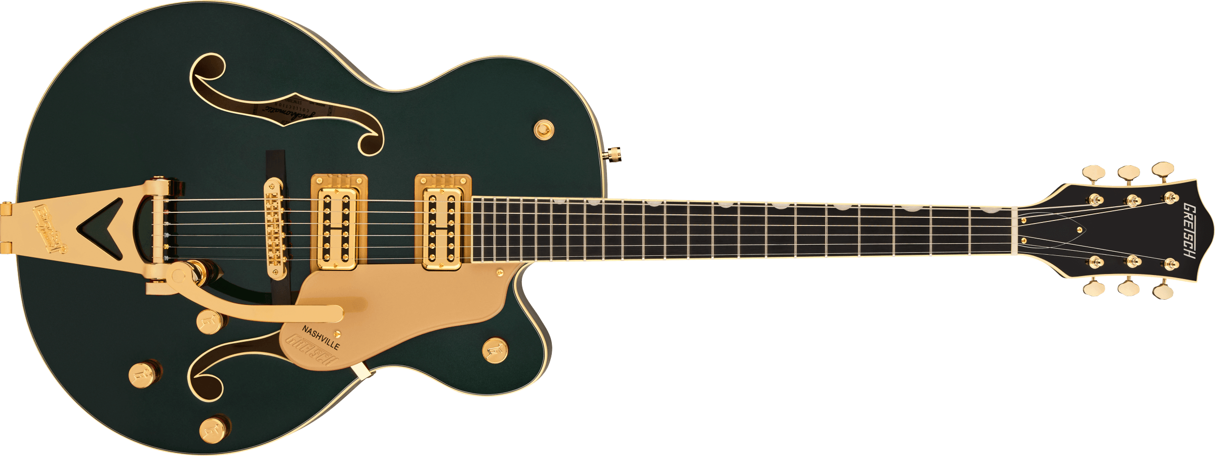 Gretsch Synchromatic Nashville Hollow Body Single-Cut with Bigsby, Ebony Fingerboard, Cadillac Green - Regent Sounds