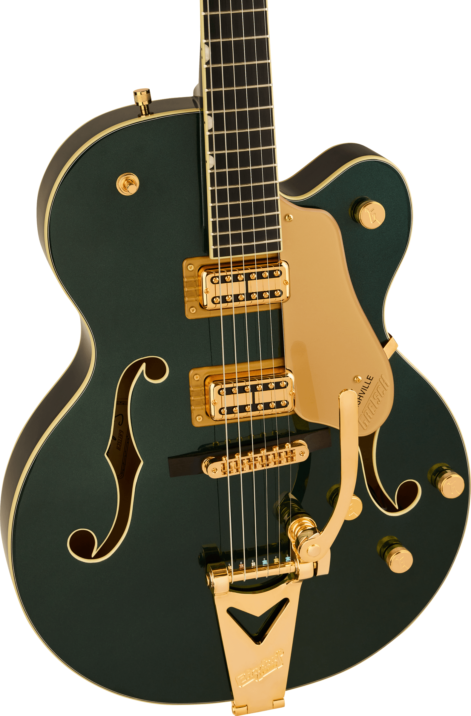 Gretsch Synchromatic Nashville Hollow Body Single-Cut with Bigsby, Ebony Fingerboard, Cadillac Green - Regent Sounds