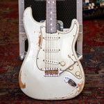 Fender Custom Shop Masterbuilt '65 Stratocaster Relic Olympic White Dennis Galuszka Second Hand - Regent Sounds