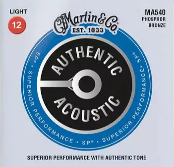 Martin MA540 Authentic Acoustic SP Phosphor Bronze 12-54 Light - Regent Sounds