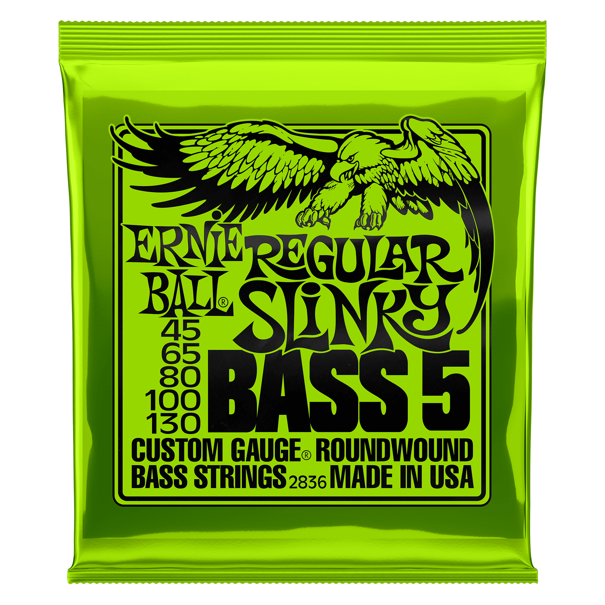 Ernie Ball Regular Slinky BASS 5 2836 String 45-130 - Regent Sounds