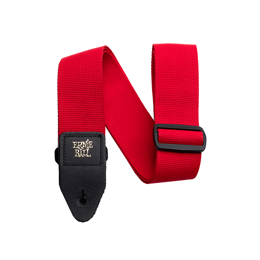 Ernie Ball Poly Strap Red - Regent Sounds