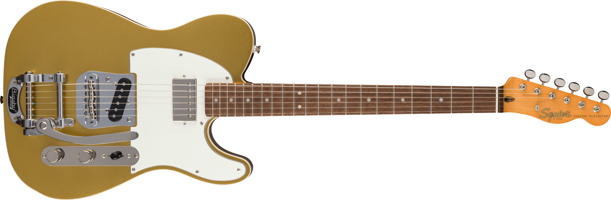 Squier Classic Vibe Custom Telecaster with Bigsby, Aztec Gold - Regent Sounds