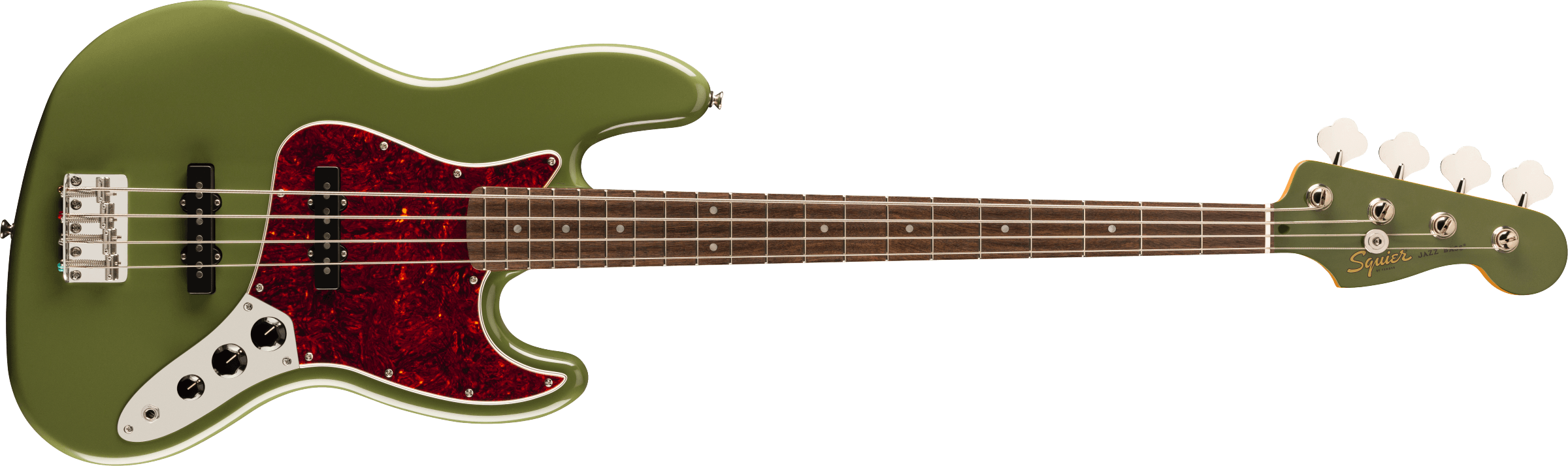 Squier FSR Classic Vibe '60s Jazz Bass, Matching Headstock, Olive - Regent Sounds