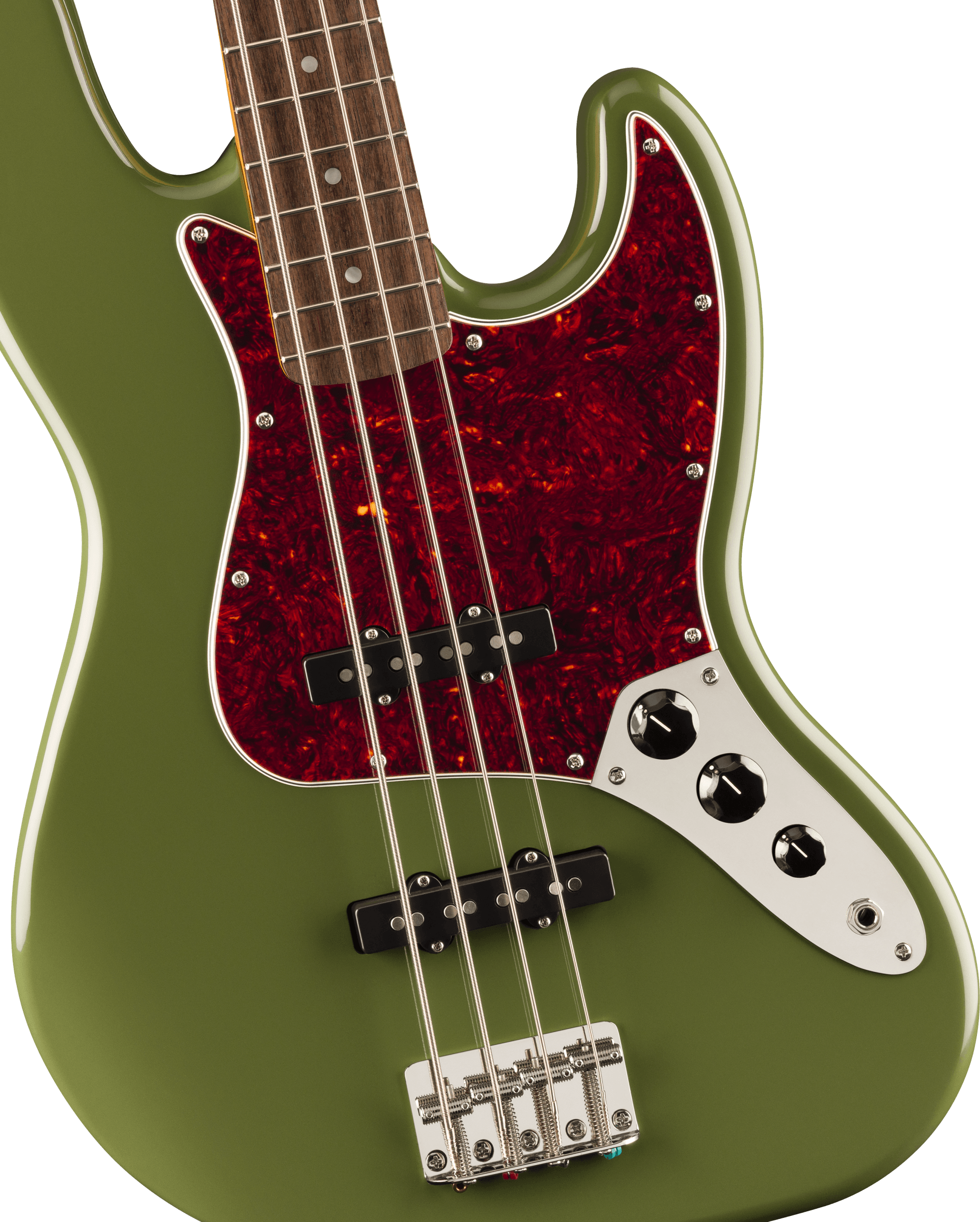 Squier FSR Classic Vibe '60s Jazz Bass, Matching Headstock, Olive - Regent Sounds