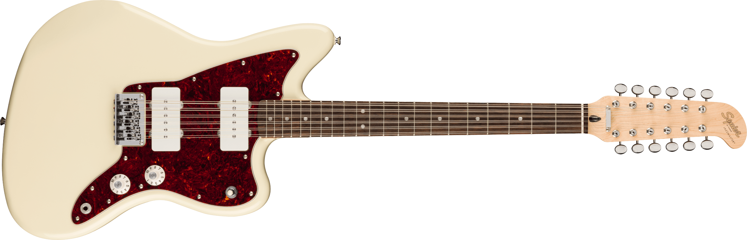 Squier Paranormal Jazzmaster XII, Olympic White 12 string guitar