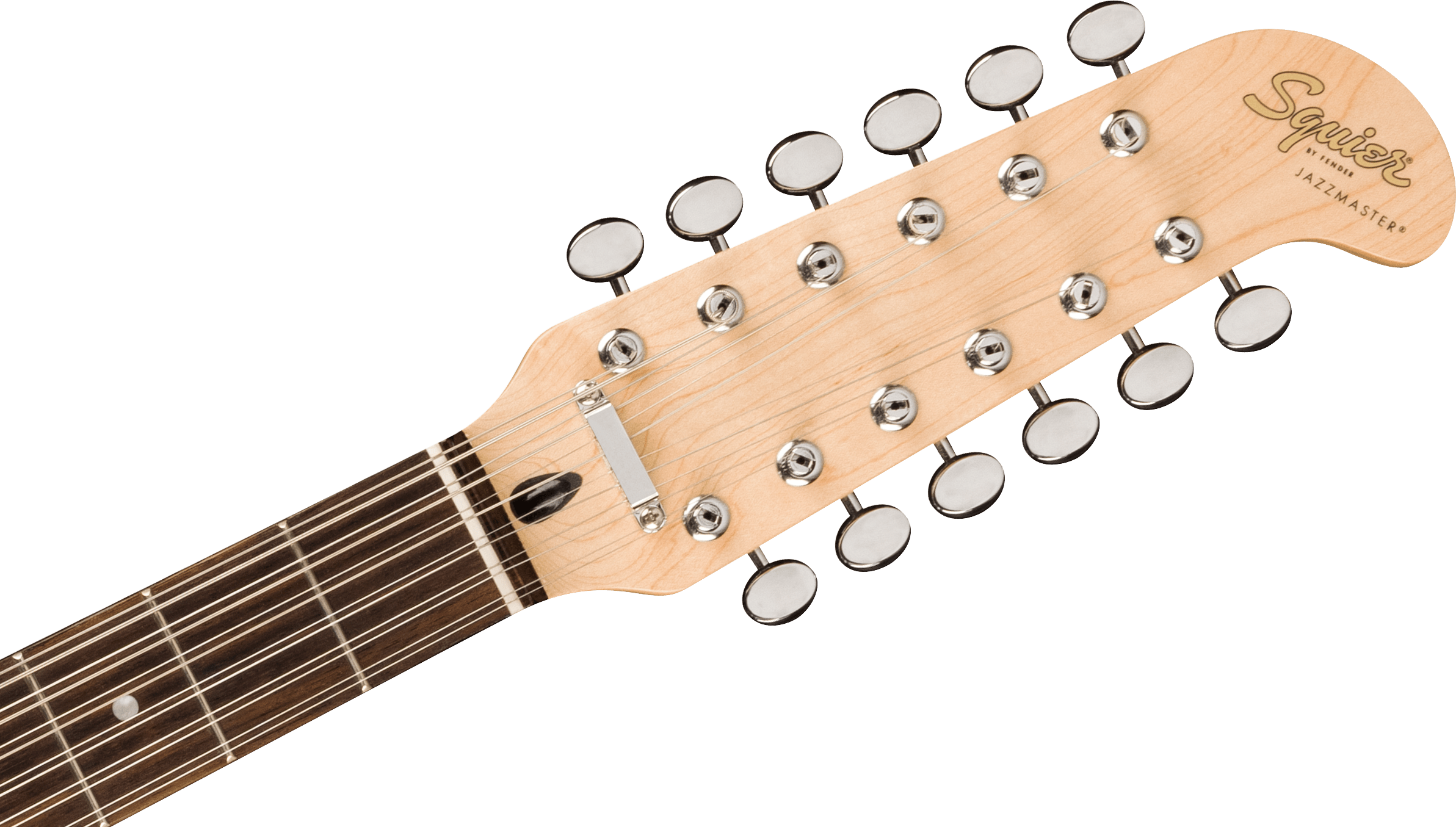 Squier Paranormal Jazzmaster XII, Olympic White Headstock