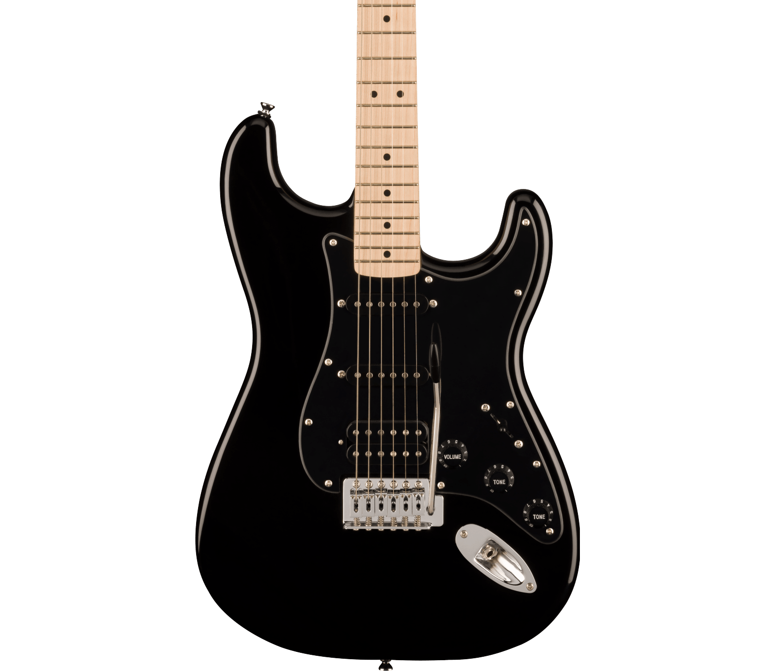 Squier Sonic Stratocaster HSS, Maple Fingerboard, Black - Regent Sounds