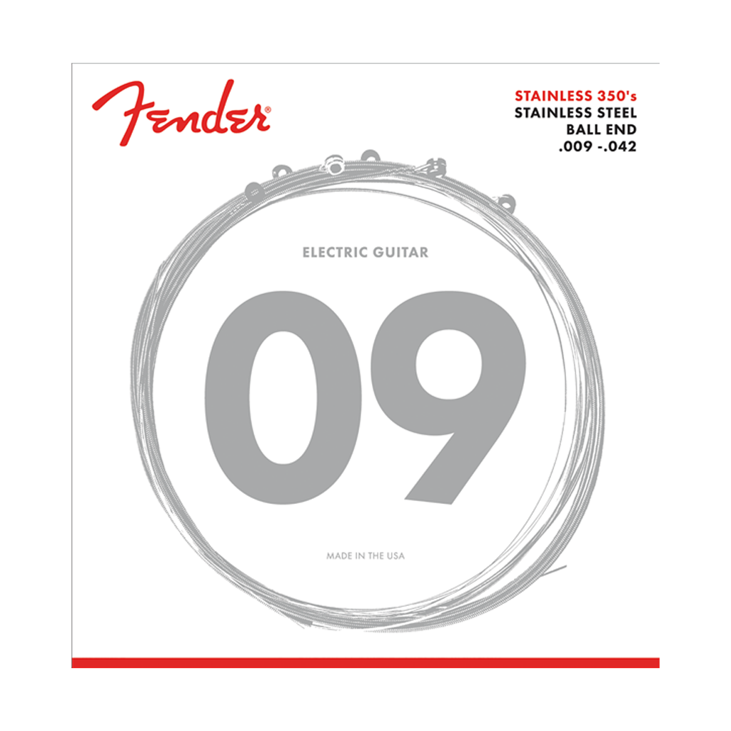 Fender 350L Stainless Steel Electric Strings 9-42 - Regent Sounds