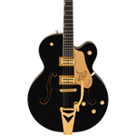 Synchromatic Falcon Hollow Body Single-Cut with Bigsby, Ebony Fingerboard, Black - Regent Sounds