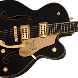 Synchromatic Falcon Hollow Body Single-Cut with Bigsby, Ebony Fingerboard, Black - Regent Sounds