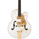 Synchromatic Falcon Hollow Body Single-Cut with Bigsby, Ebony Fingerboard, Snowcrest White - Regent Sounds
