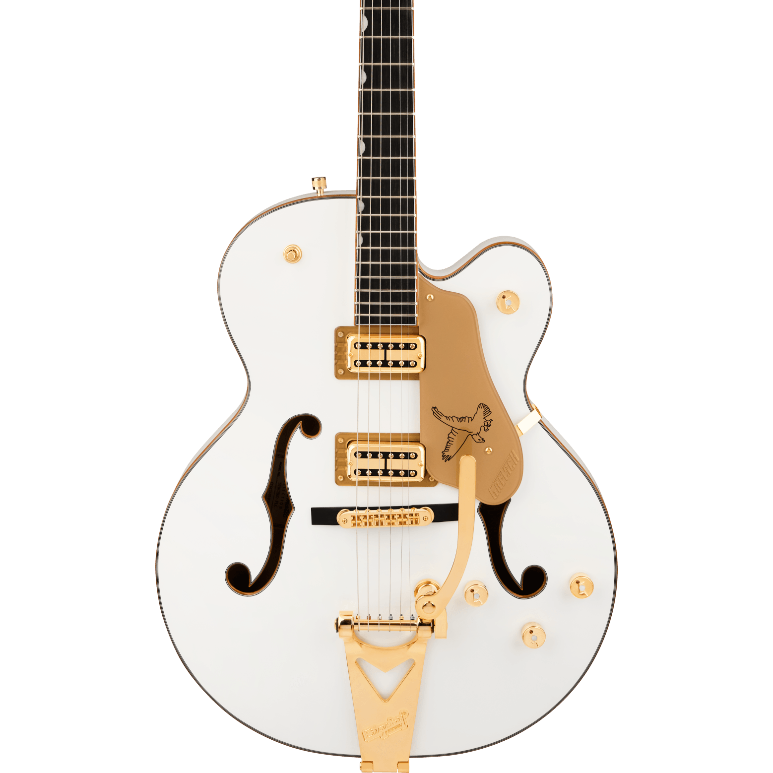 Synchromatic Falcon Hollow Body Single-Cut with Bigsby, Ebony Fingerboard, Snowcrest White - Regent Sounds